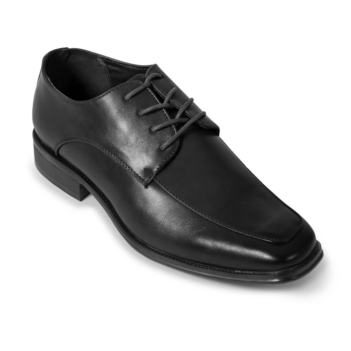 Black Moc Toe Derby Shoe