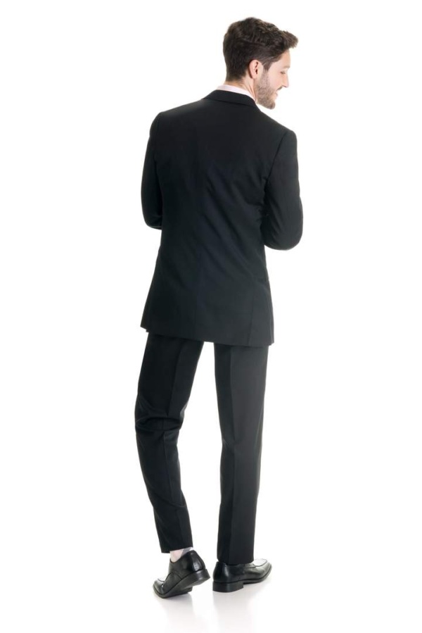 Black Slim Fit Suit Coat