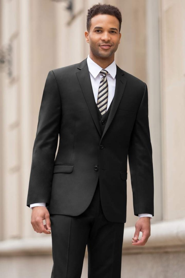 Black Slim Fit Suit Coat Super 120s