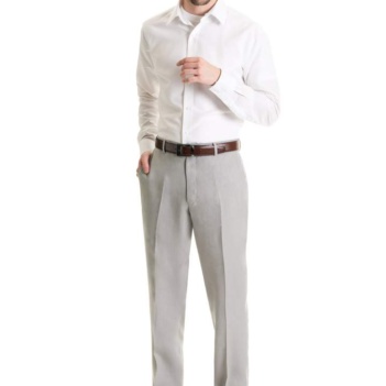 Light Grey Destination Linen Suit Pants